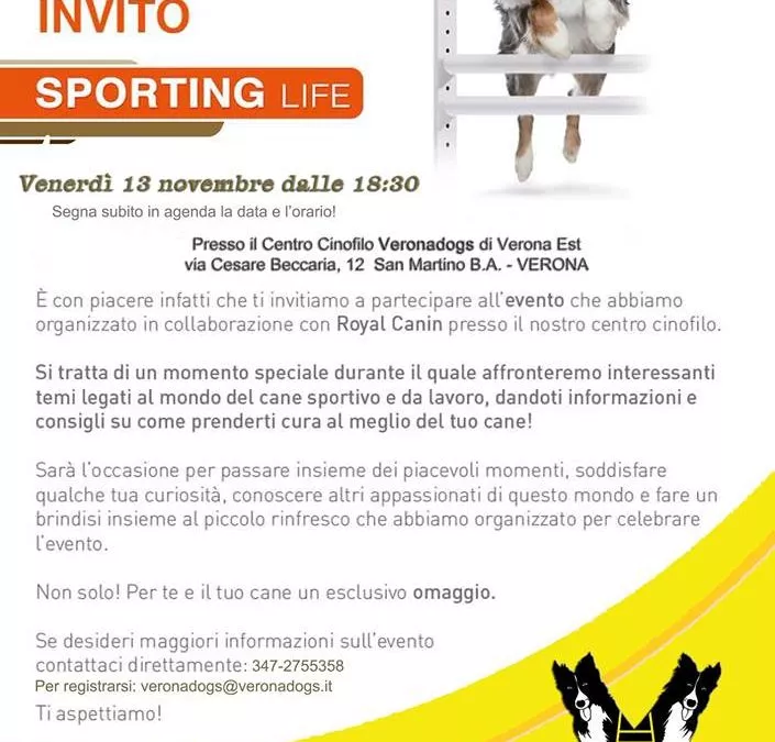 Un evento creato per voi!