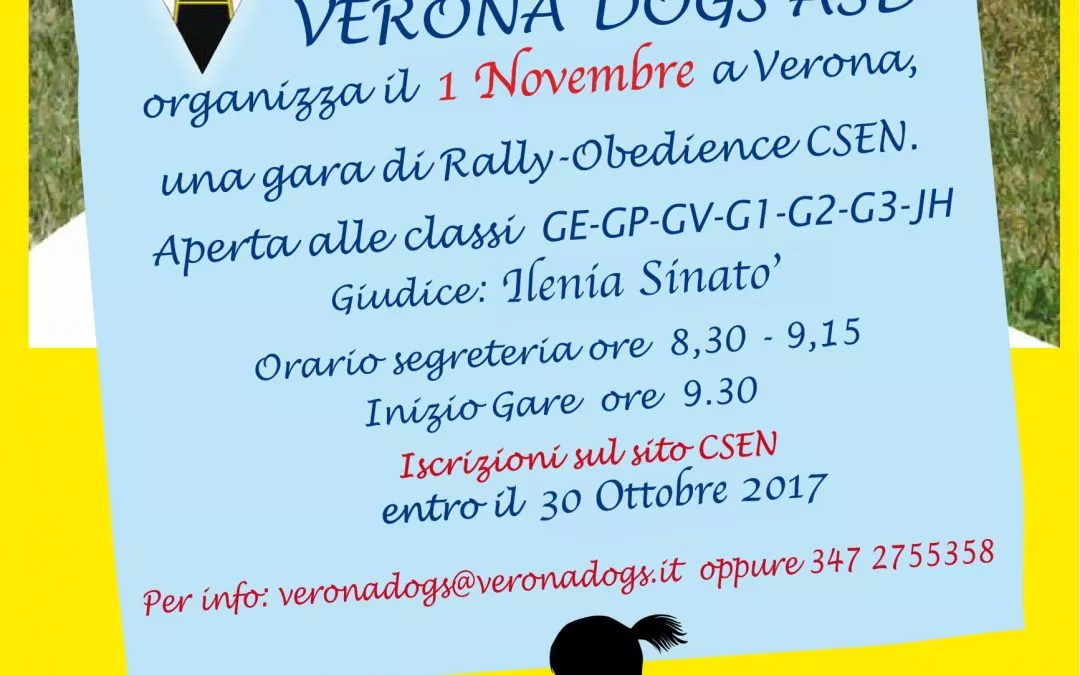 GARA DI RALLY OBEDIENCE 01/11/2017